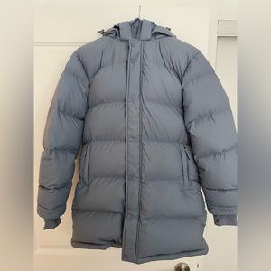 Tna Super Puff Mid Winter Jacket - Granite Blue (Size Small)